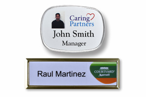 Classic Recessed Metal Name Badge